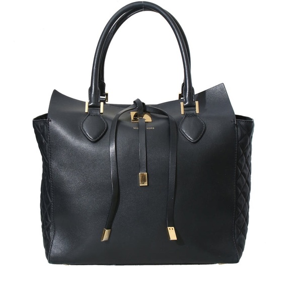 Michael Kors Handbags - Black Leather Tote Bag